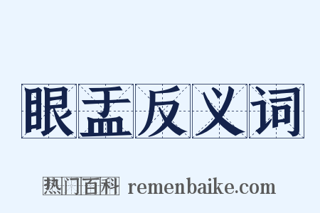 眼盂反义词是什么意思的图片